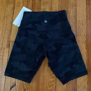 Lululemon biker shorts black camouflage
